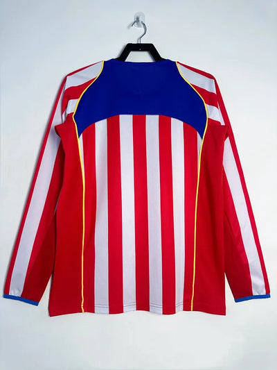 2004/05 Atletico Madrid Home Long Sleeve Shirt