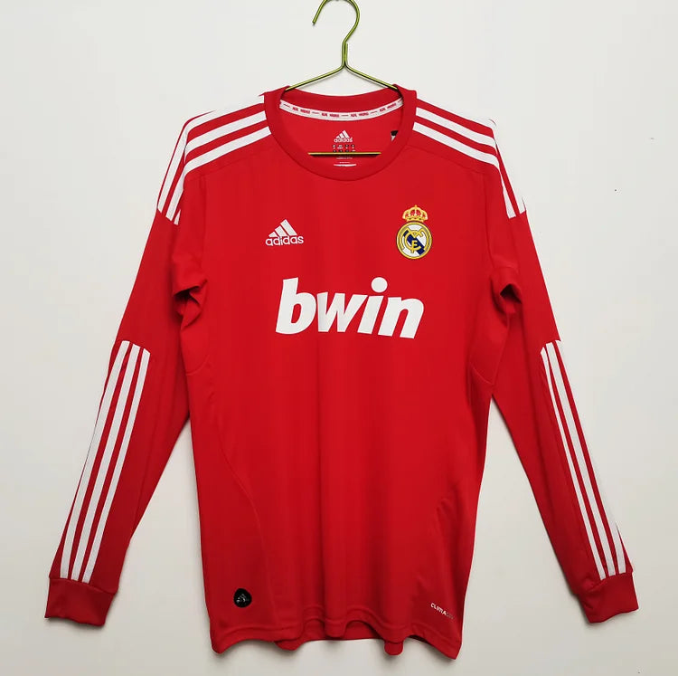 2011/12 Real Madrid Red Retro Long Sleeve Jersey