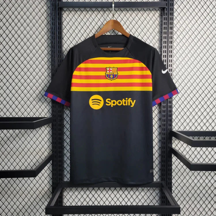 2023/24 Barcelona black training fan jersey