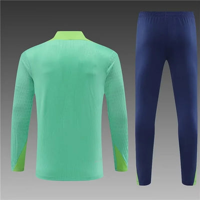 2024/25 Brazil Half Zip Training Jersey Green