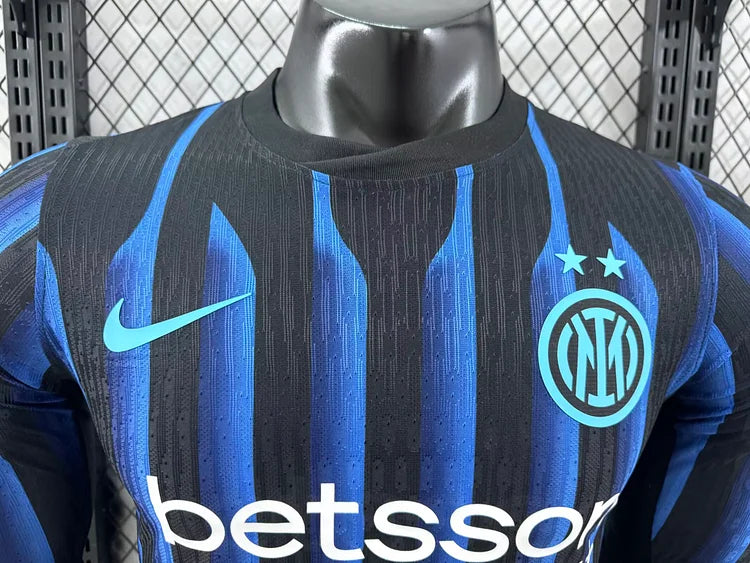 2025/2026 Inter Milan Home Long Sleeve Player Edition