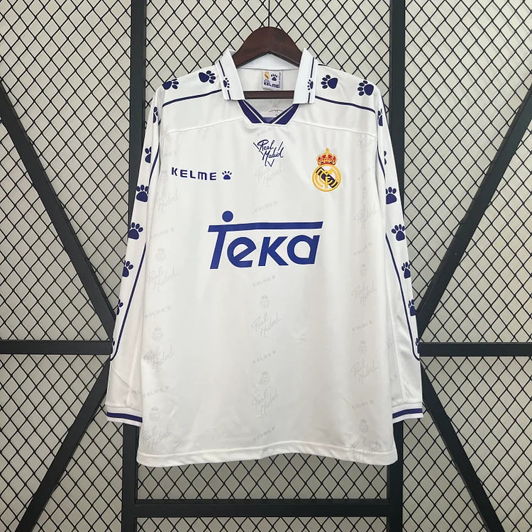 1994/95 Real Madrid Home Retro Long Sleeve Shirt