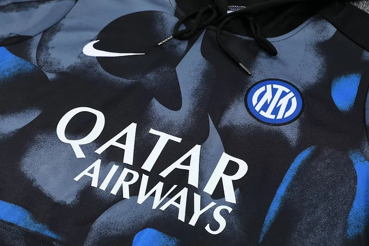 2024/25 Inter Milan Hooded Training Kit.