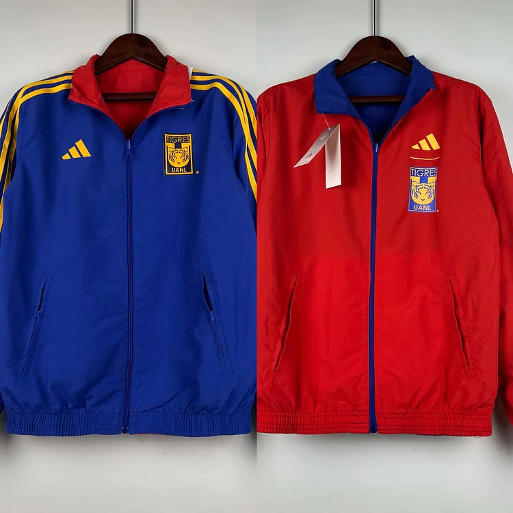 2023/2024 Tigres Reversible Windbreaker(Blue-red)Soccer Jersey