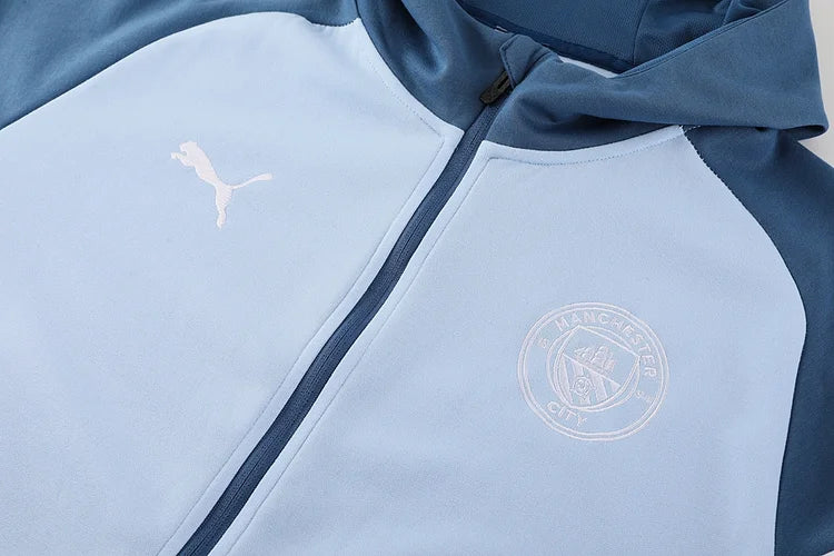 2024/25 Manchester City Blue Grey Windbreaker Kit