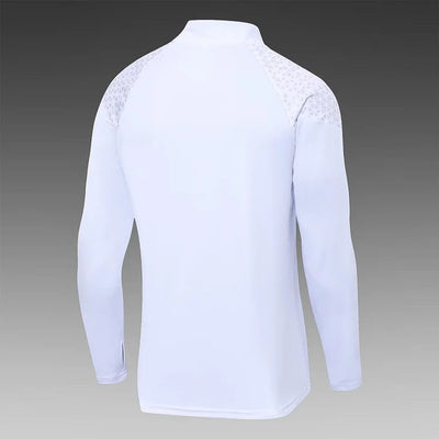 2023/2024 AC Milan Half Pull Training Wear White Football Jersey 1:1 Thailand Quality Suit