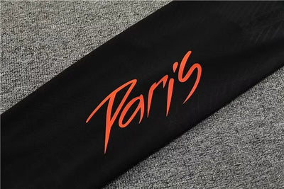 2023/24 Paris Saint-Germain half-pull training suit yellow and black set