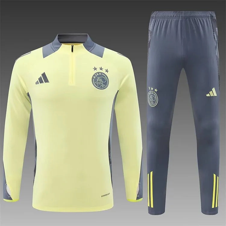 2024/25 Ajax Light Yellow Half Zip Training Shirt