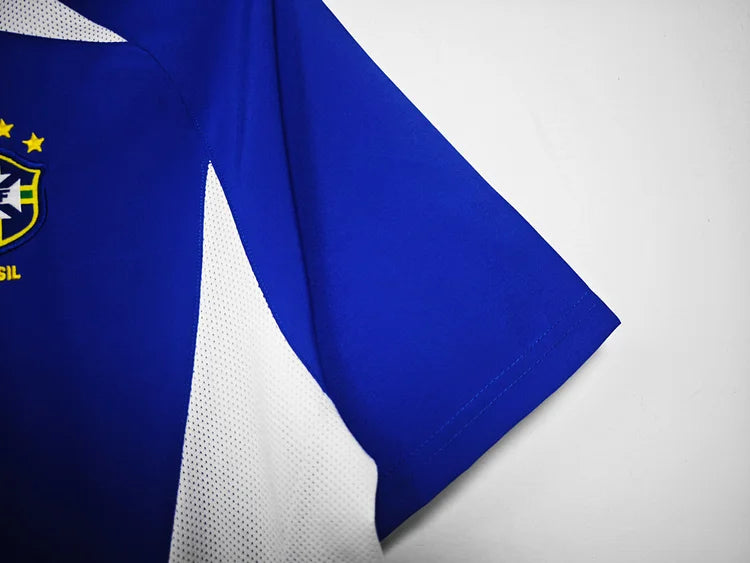 2002 Retro Brazil Away Soccer Jersey
