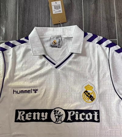 1989/90 Real Madrid Home Retro Jersey