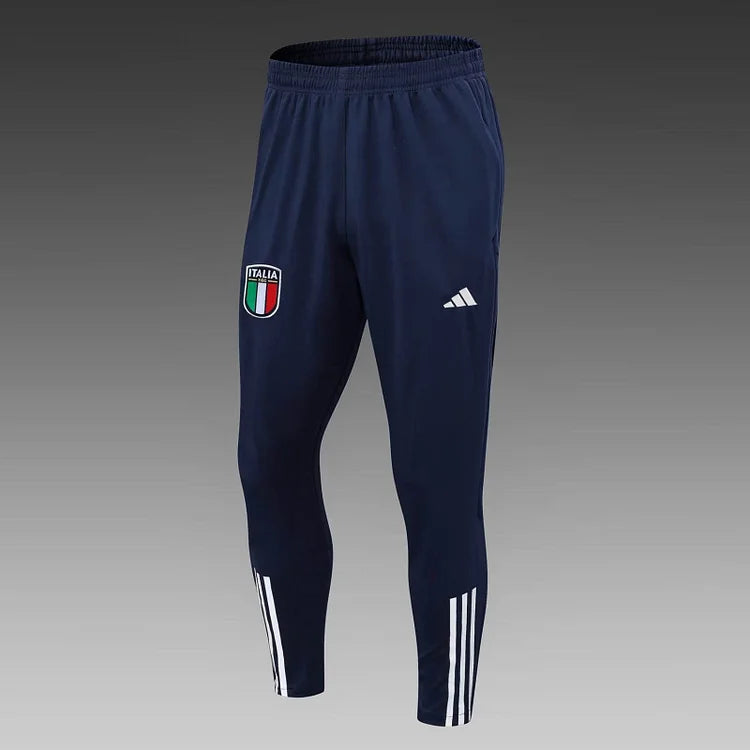 2023/2024 Italy Half-Pull Training Suit Off-White Soccer Shirt Set