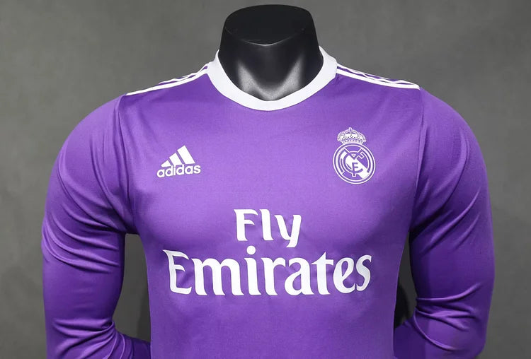 2016/17 Real Madrid Away Retro Long Sleeve - Player Edition