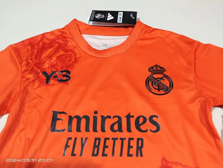 2024/25 Real Madrid Y3 Orange Children'S Jersey Children'S Sizes