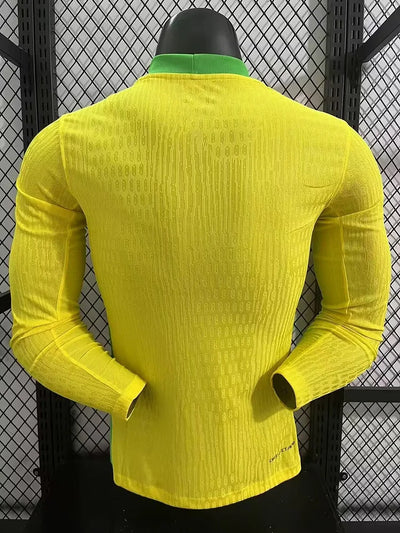 2025 Brazil Home Long Sleeves -Player Version