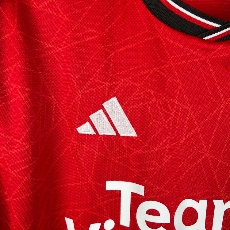 2023/24 Manchester United Home Long Sleeve Shirt -