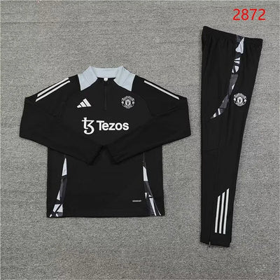 2024/25 Manchester United Black Long Sleeve Training Kit.