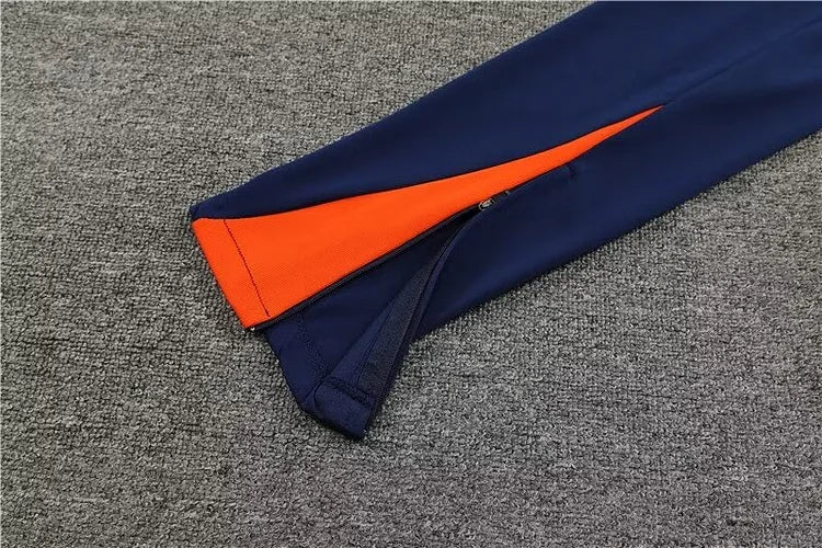 2024/25 Dutch half-pull training uniform royal blue 1:1 Thai quality suit