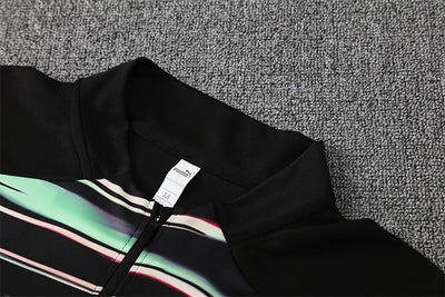 2025 Portugal long sleeve black and green training suit
