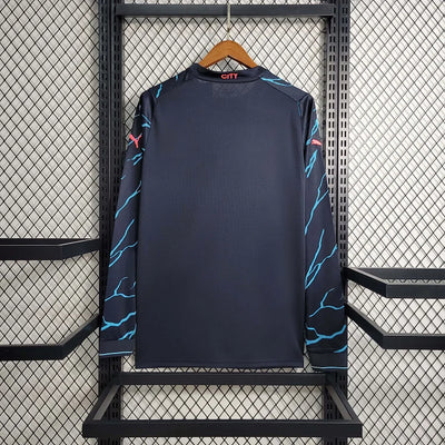 2023/24 Manchester City Second Away Long Sleeve Shirt