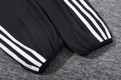 Manchester United black hooded windbreaker