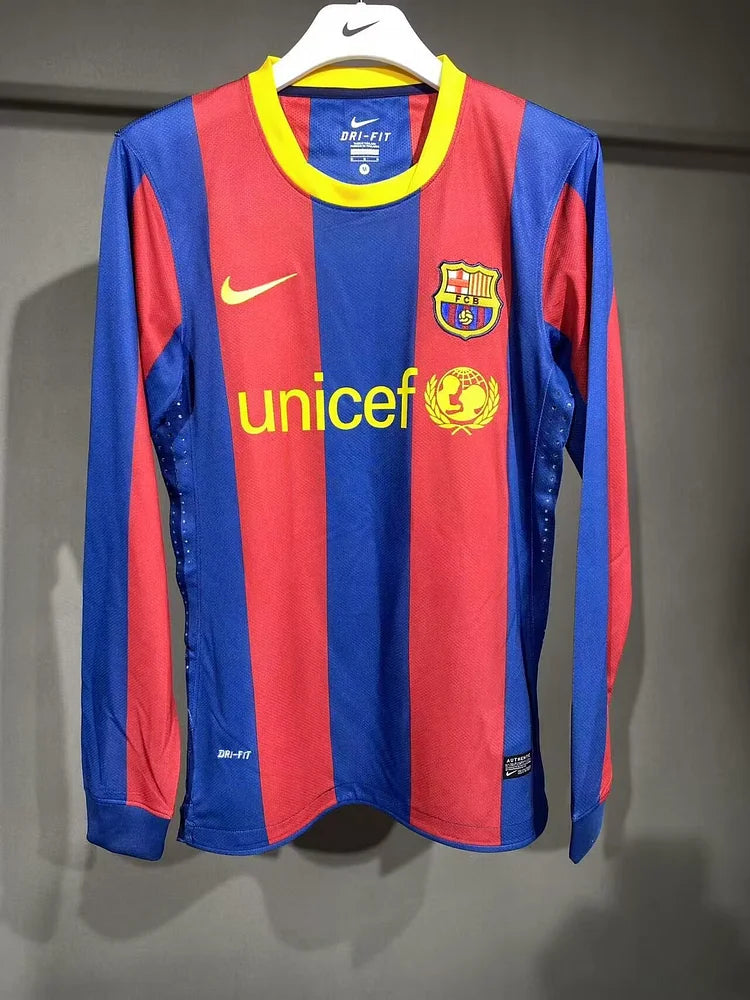 2010/11 Barcelona Home Long Sleeve - Player Edition