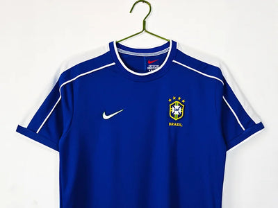 1998 Retro Brazil Away Football Jersey