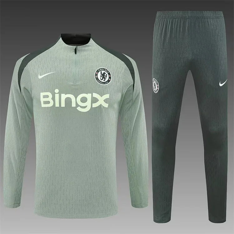 25/26 Chelsea light green long sleeve training suit