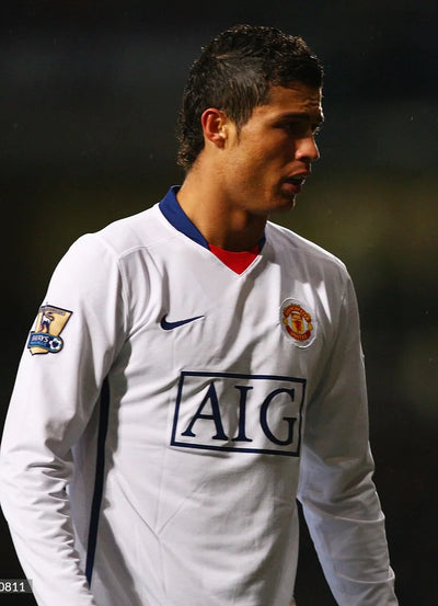 2008/09 Manchester United Away Long Sleeve - Player Edition