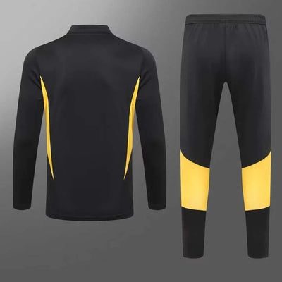 2023/2024 Juventus Half-Pull Training Suit Black Football Shirt