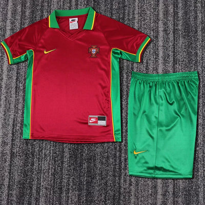 1998 Portugal Home Retro Shirt - Kids