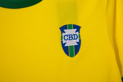 1970 Retro Brazil Home Soccer Jersey