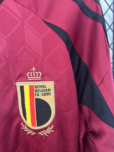 2024/25 Belgium home long sleeve jersey.