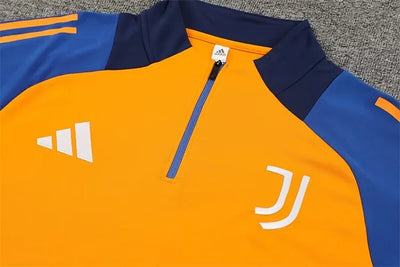 2024/25 Juventus Half Zip Training Orange Tracksuit