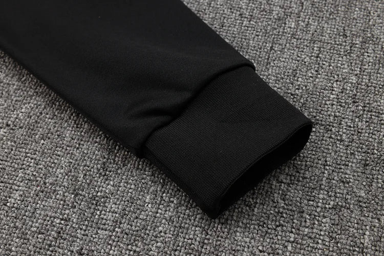 2024/25 Barcelona black long hooded jacket