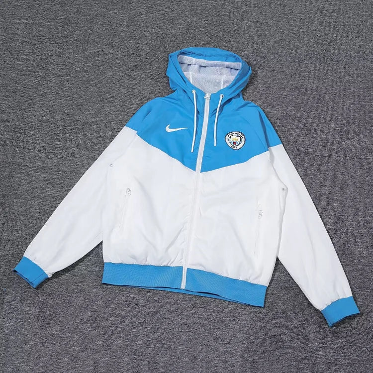 Manchester City retro hooded trench coat
