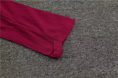 2024/25 Paris half-pull training uniform red 1:1 Thai quality suit