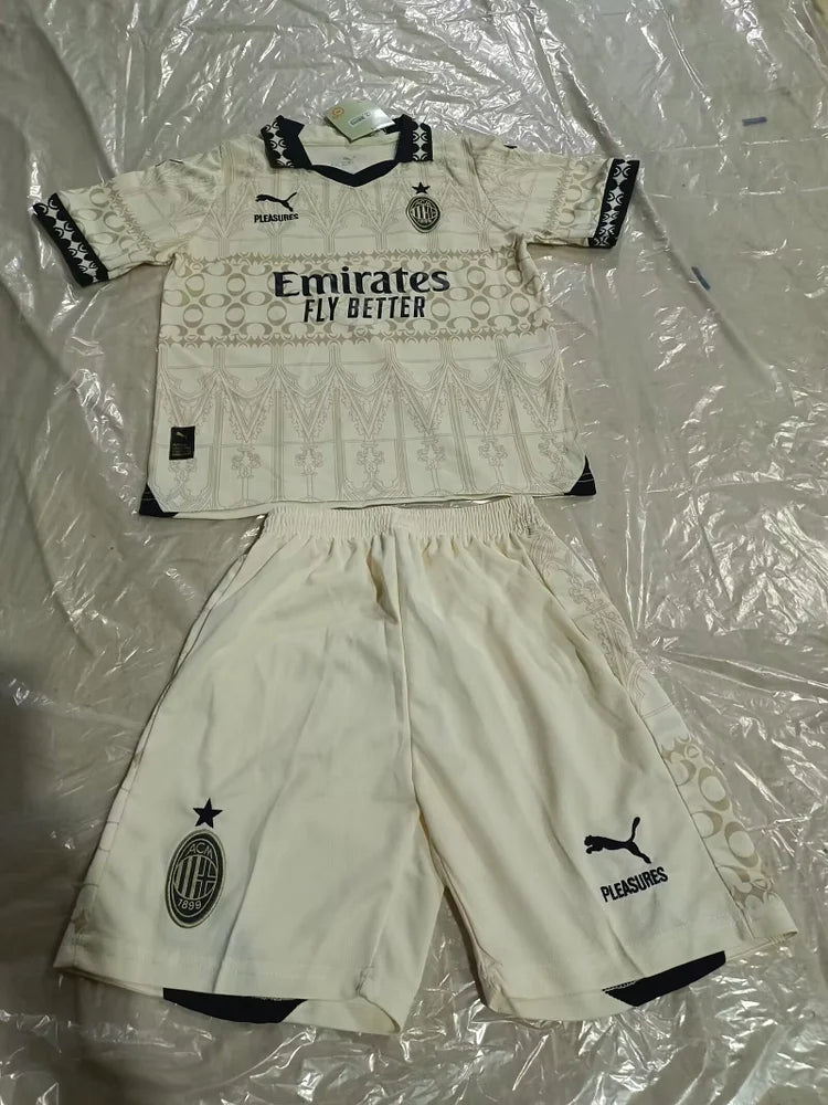 2023/2024 Ac Milan Away Children'S Jersey Children'S Sizes