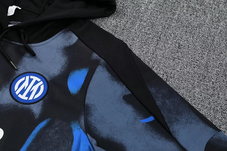 2024/25 Inter Milan Hooded Training Kit.