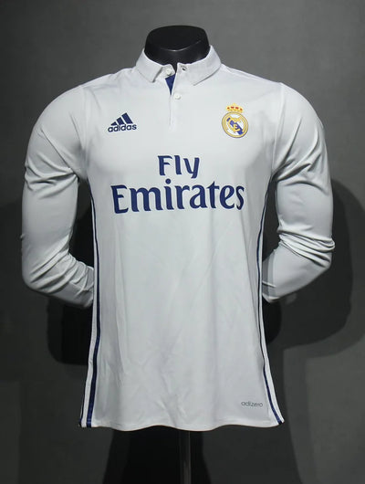 2016/17 Real Madrid Home Long Sleeve - Player Edition