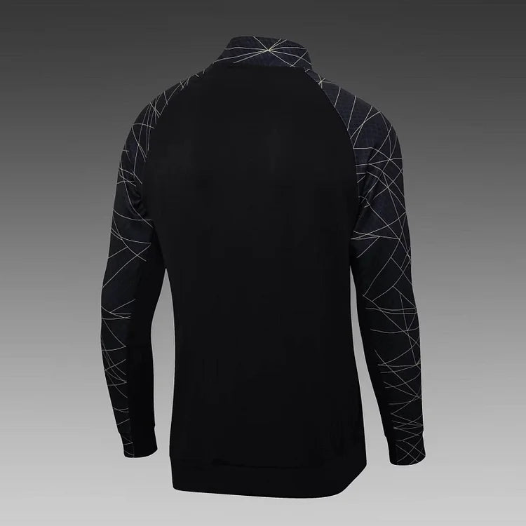 2023/24 Psg Paris Saint-Germain Long Zipped Jacket Black Set