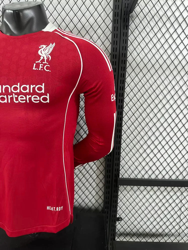 25/26 Liverpool home long sleeve player version