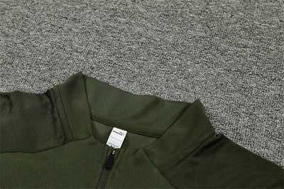 2024/25 Manchester City military green long sleeve training kit.