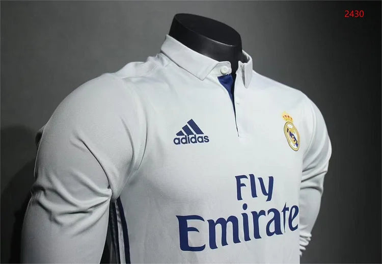 2016/17 Real Madrid Home Long Sleeve - Player Edition