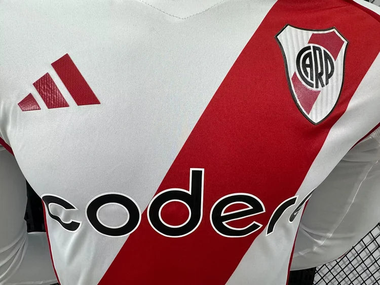 2024/25 River Plate Home Long Sleeve Shirt - Players