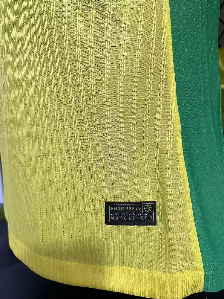 2025 Brazil Home Long Sleeves -Player Version