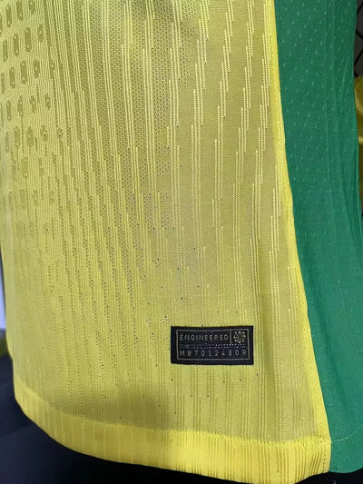 2025 Brazil Home Long Sleeves -Player Version