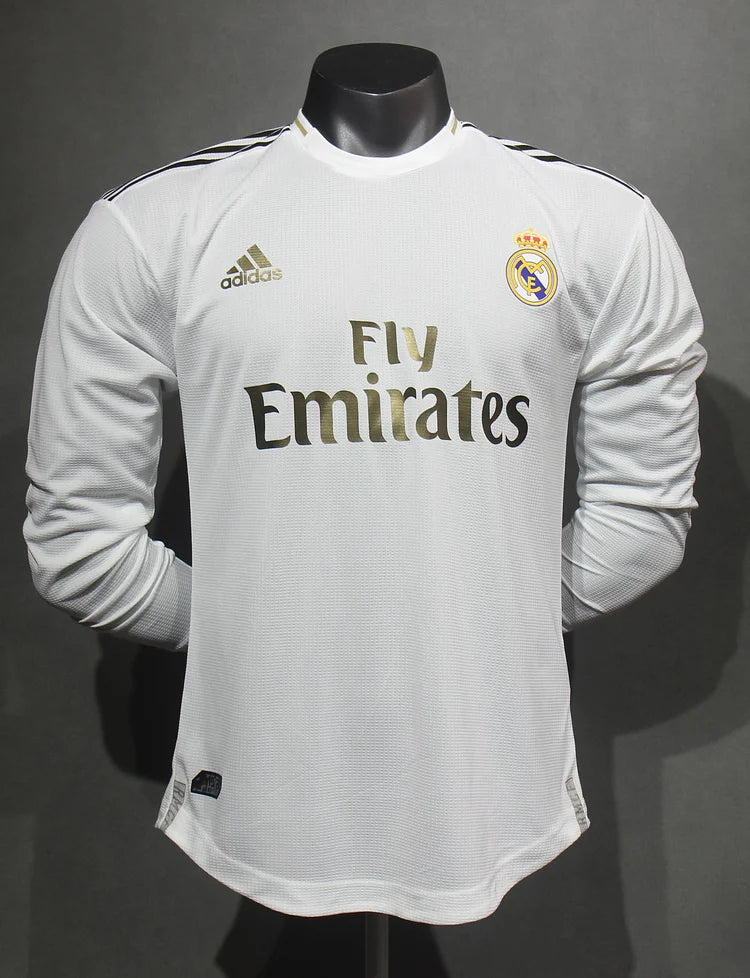 2019/20 Real Madrid Home Long Sleeve Shirt - Players