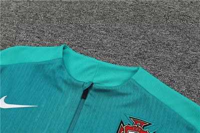2024/25 Portugal Green Half Zip Training Jersey