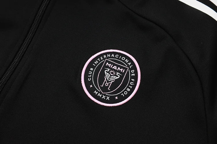2025/26 Miami Black Long Zip Long Sleeve Tracksuit