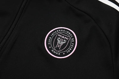 2025/26 Miami Black Long Zip Long Sleeve Tracksuit